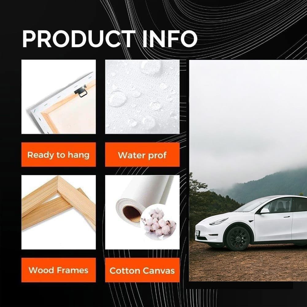 Tesla Model Y Exploring Mountain Peaks - Adventure Awaits - EnjoyStore