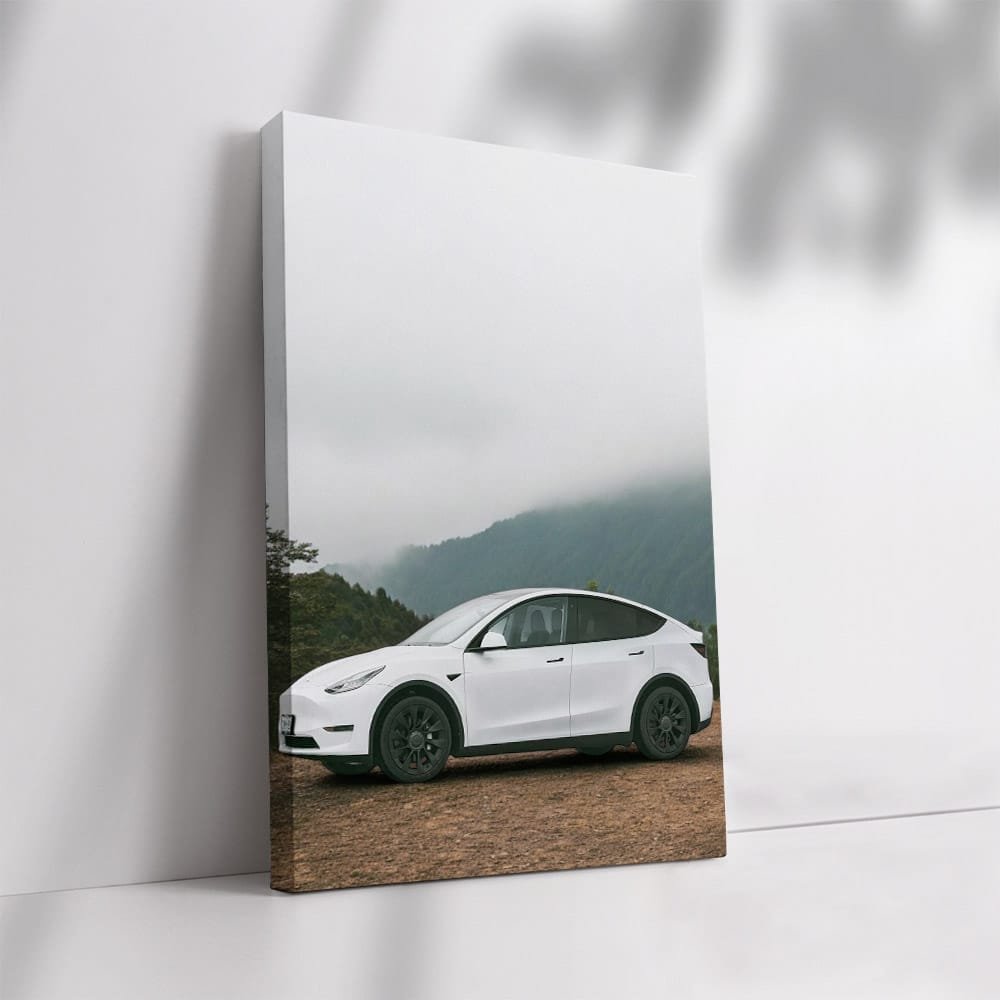 Tesla Model Y Exploring Mountain Peaks - Adventure Awaits - EnjoyStore