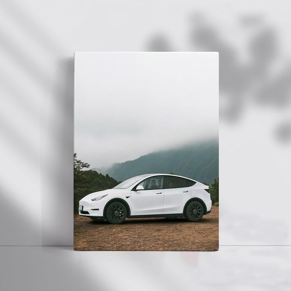 Tesla Model Y Exploring Mountain Peaks - Adventure Awaits - EnjoyStore
