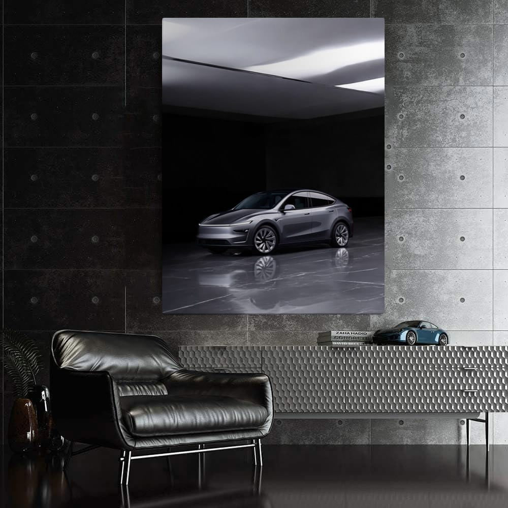 Tesla Model Y Marble Design - Sleek and Sophisticated - EnjoyStore