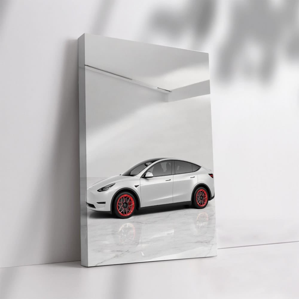 Tesla Model Y Marble Wall - Sleek and Innovative Design - EnjoyStore