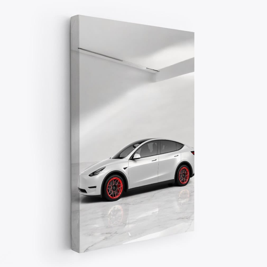 Tesla Model Y Marble Wall - Sleek and Innovative Design - EnjoyStore