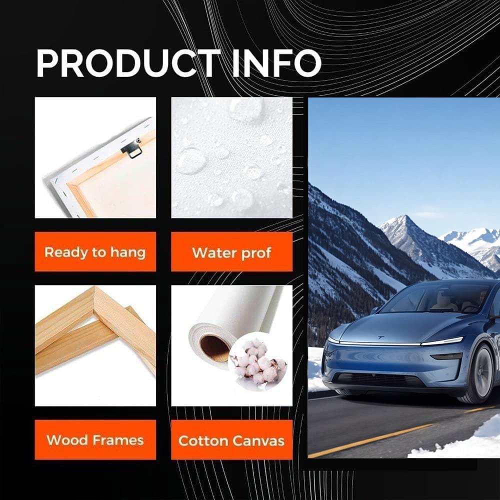 Tesla Model Y Navigates Snowy Mountain Roads - Pure Innovation - EnjoyStore
