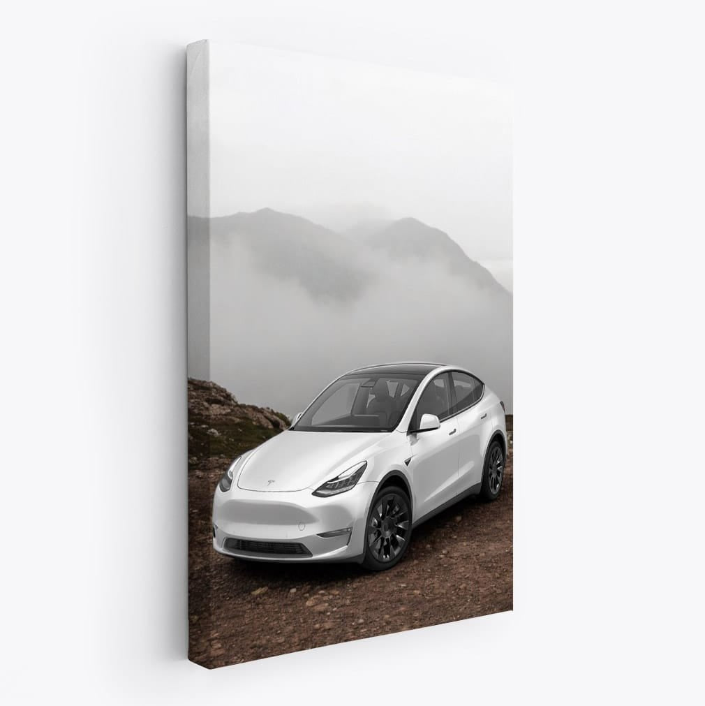 Tesla Model Y over Boulder with Stunning Mountain Vista - Innovative SUV - EnjoyStore