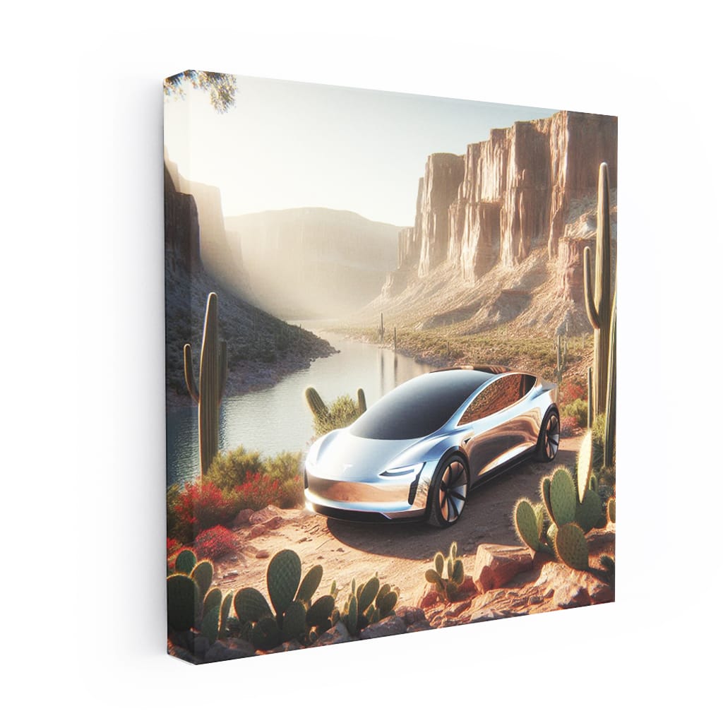 Tesla Art Future Cany Wall Art