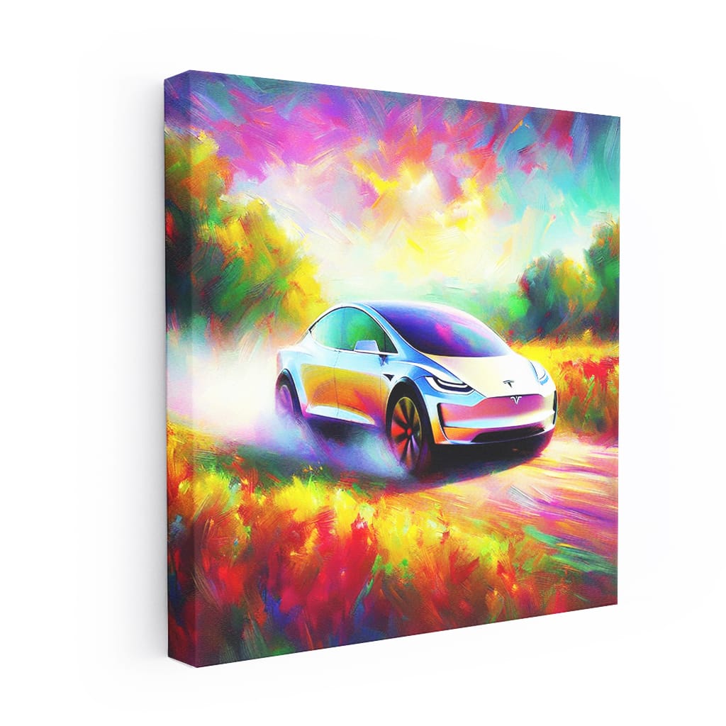 Tesla Art Future Impressioni Wall Art