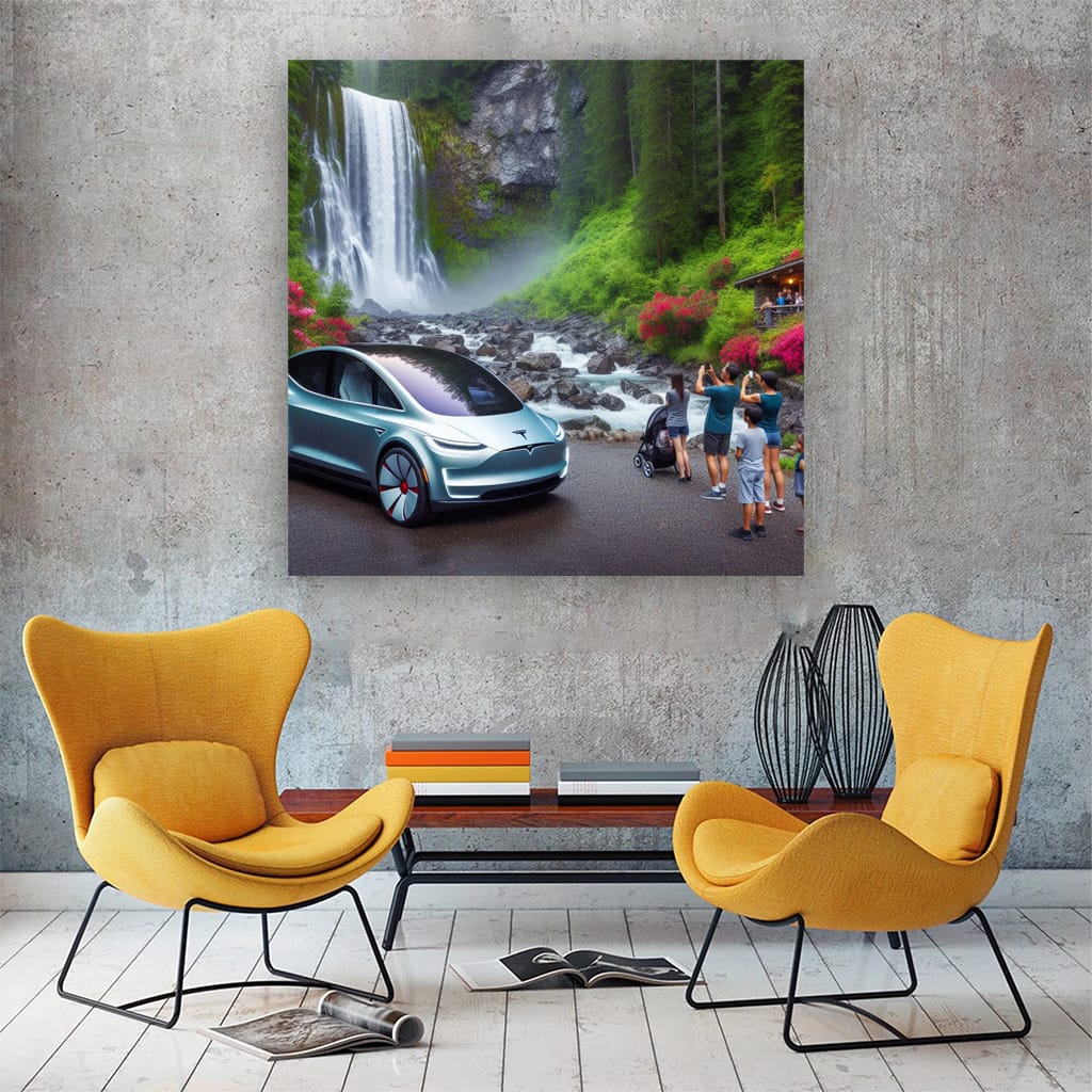 Tesla Art Future National Park Wall Art