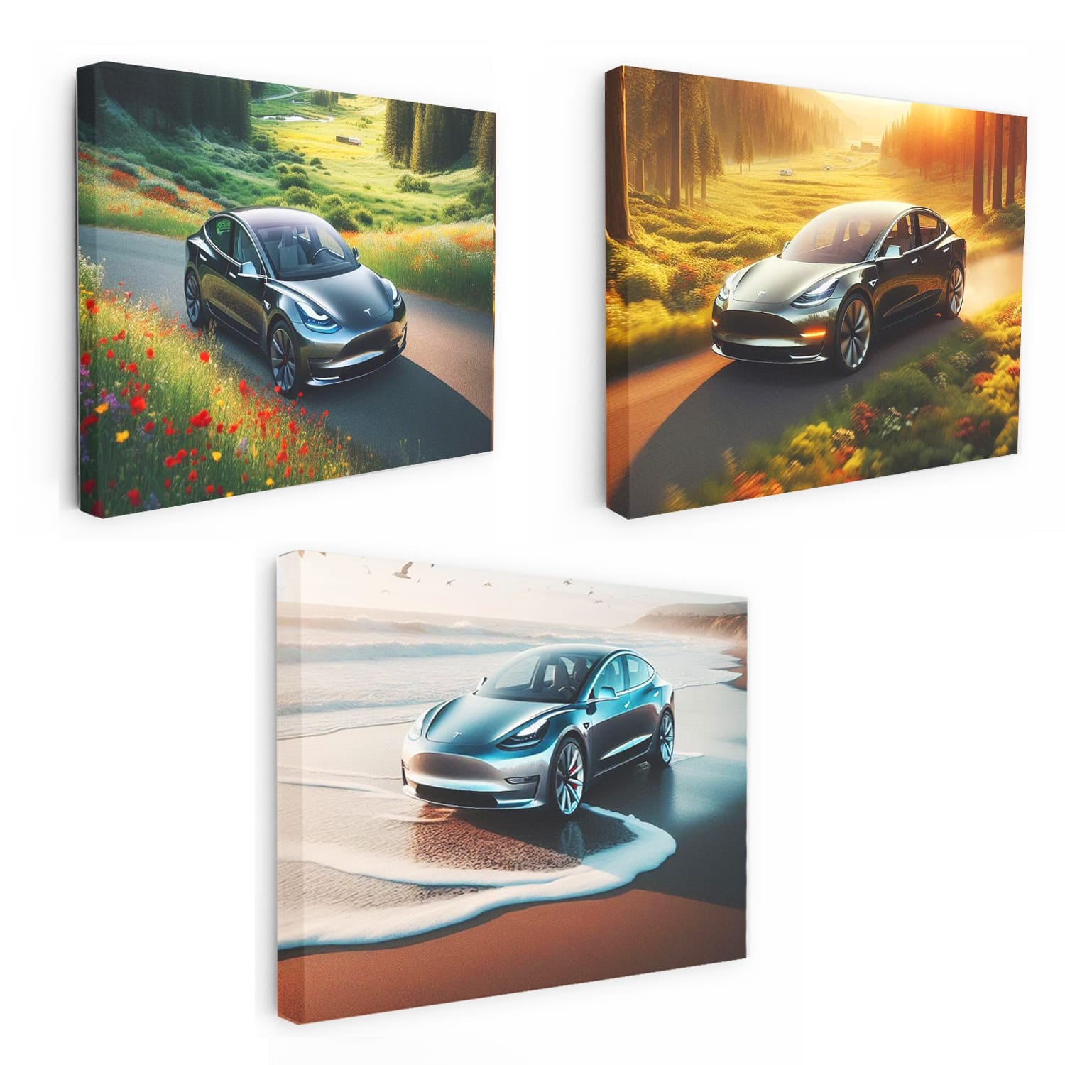 Tesla Model 3 Set of 3