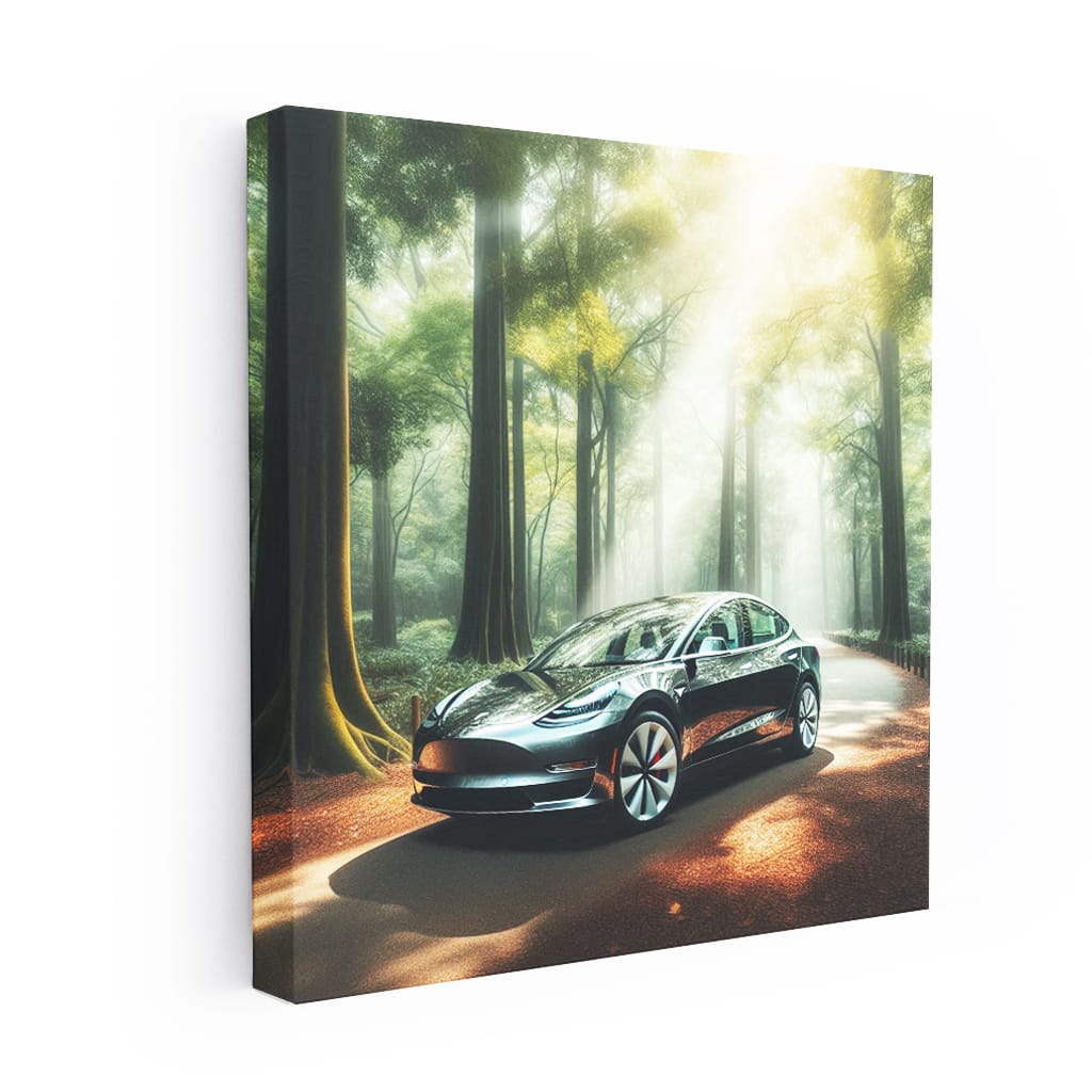 Tesla Model Fore Wall Art