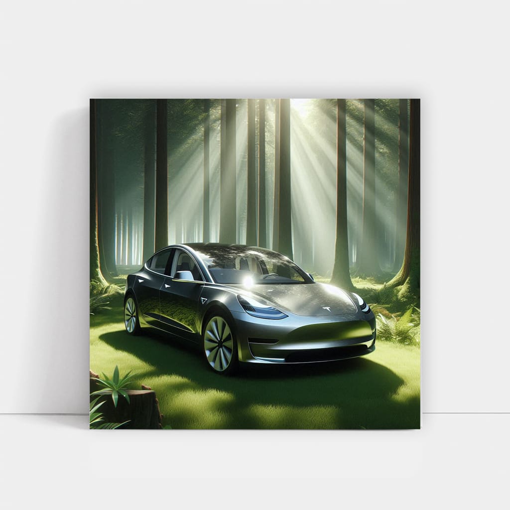 Tesla Model 3 Forest Drive - Eco-Friendly Performance