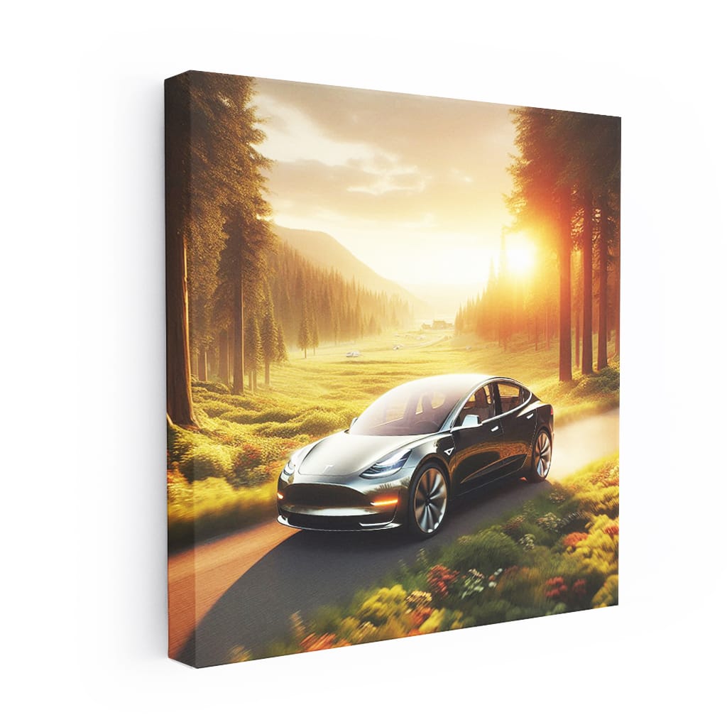 Tesla Model Vall Wall Art