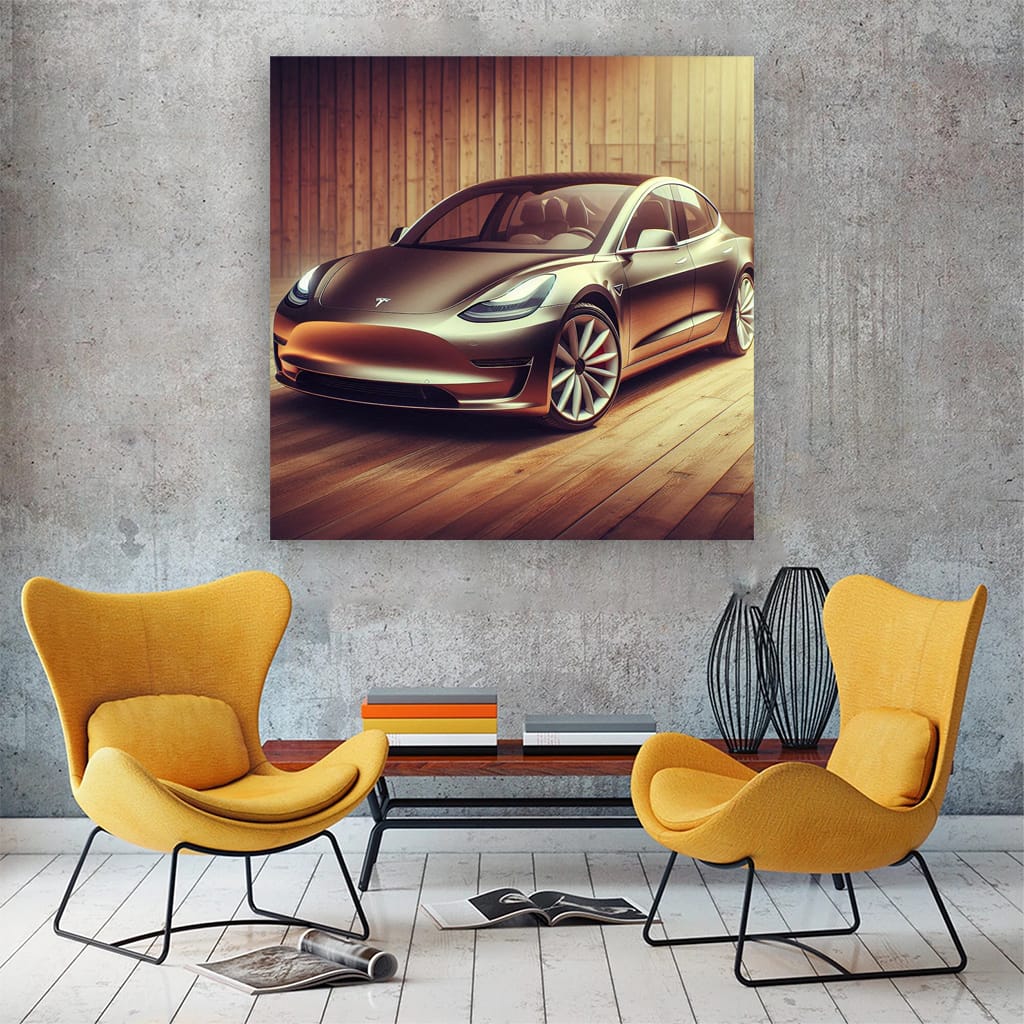 Vintage-Style Tesla Model 3: Retro Elegance Meets Innovation