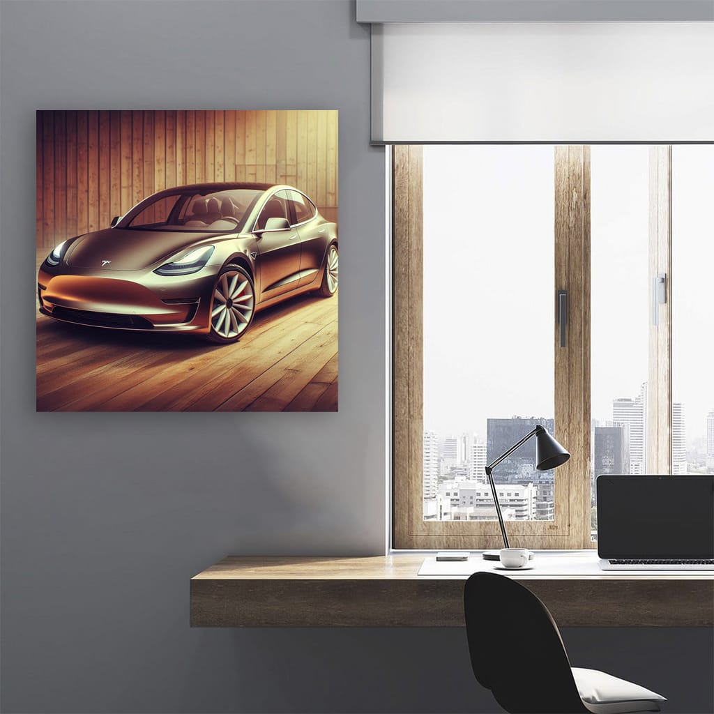 Vintage-Style Tesla Model 3: Retro Elegance Meets Innovation