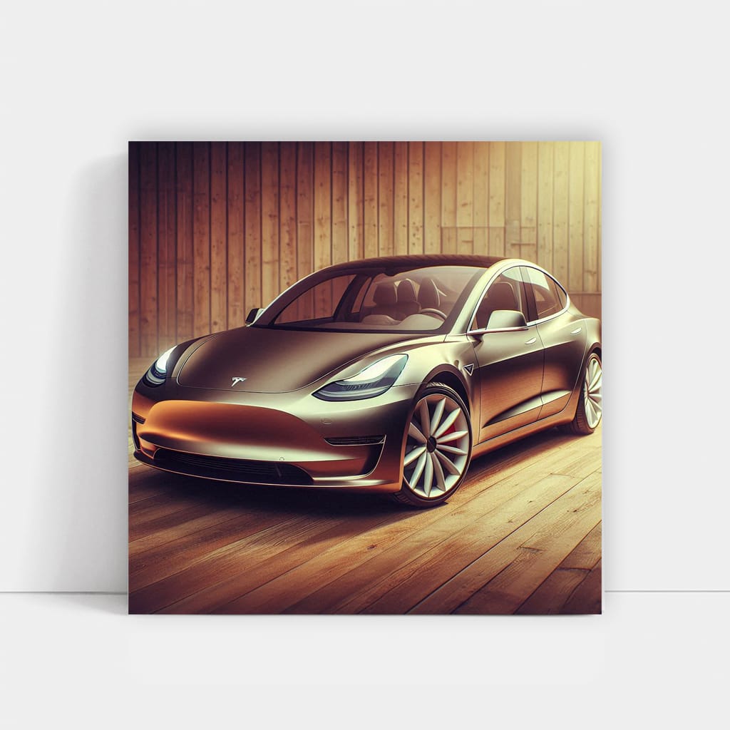 Vintage-Style Tesla Model 3: Retro Elegance Meets Innovation