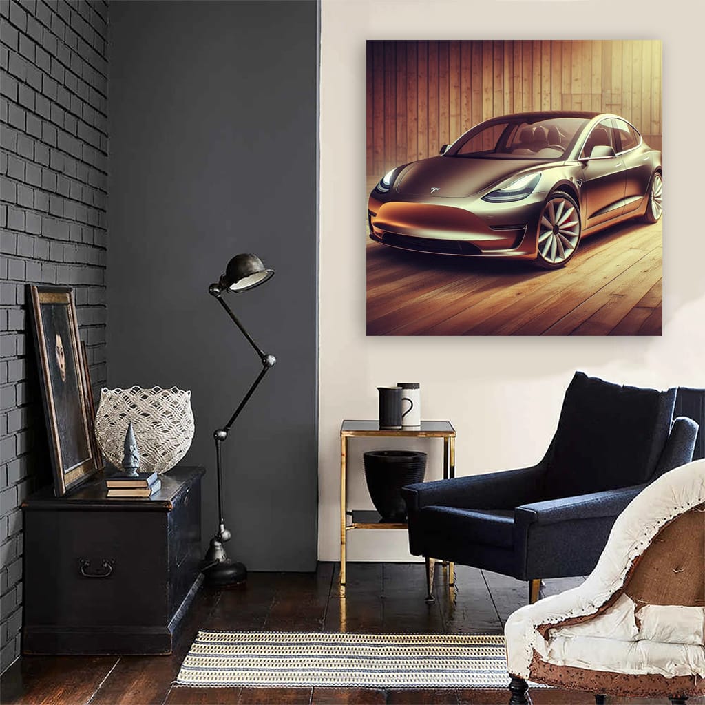 Vintage-Style Tesla Model 3: Retro Elegance Meets Innovation