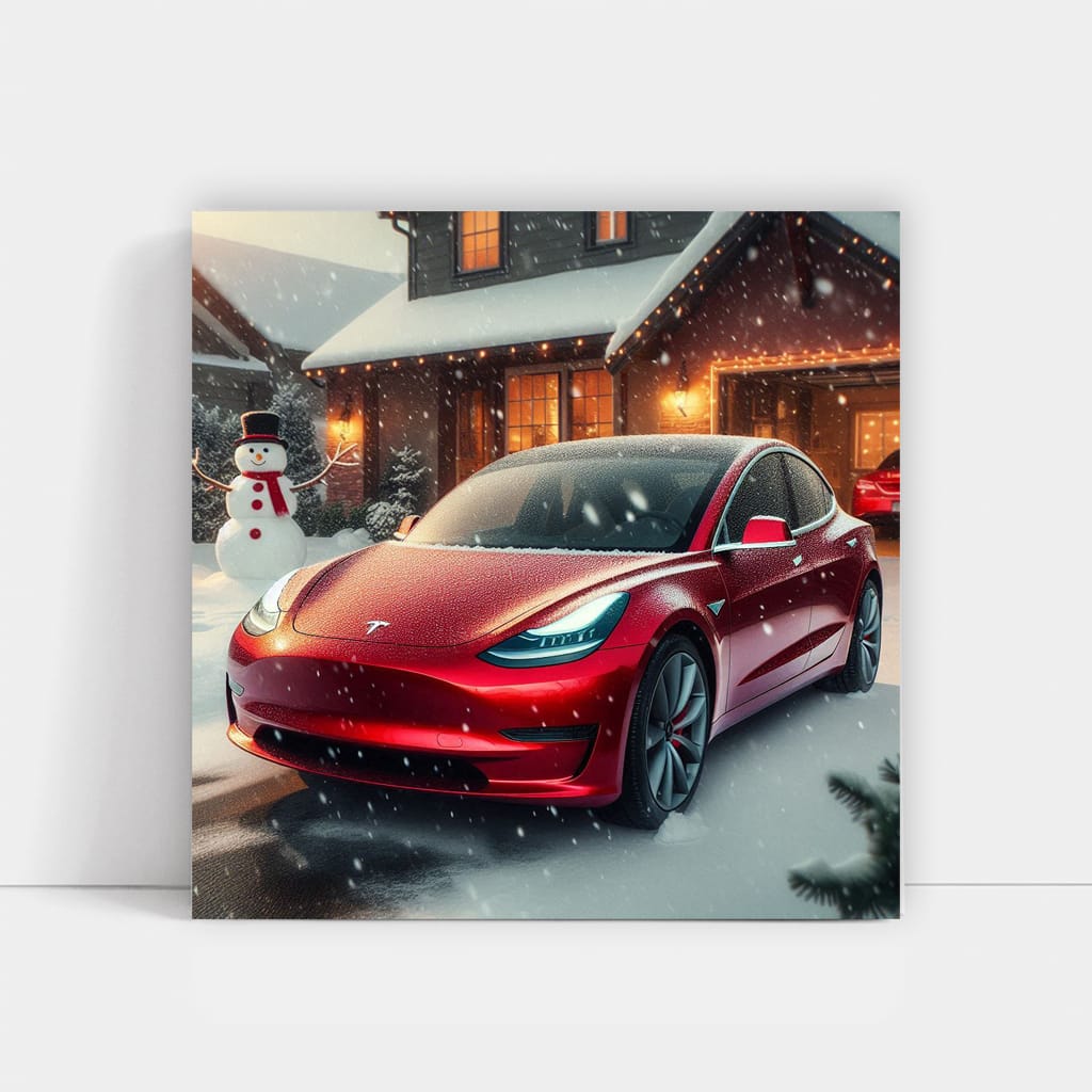 Tesla Model 3 in Winter - Efficient, Sleek, and Powerful