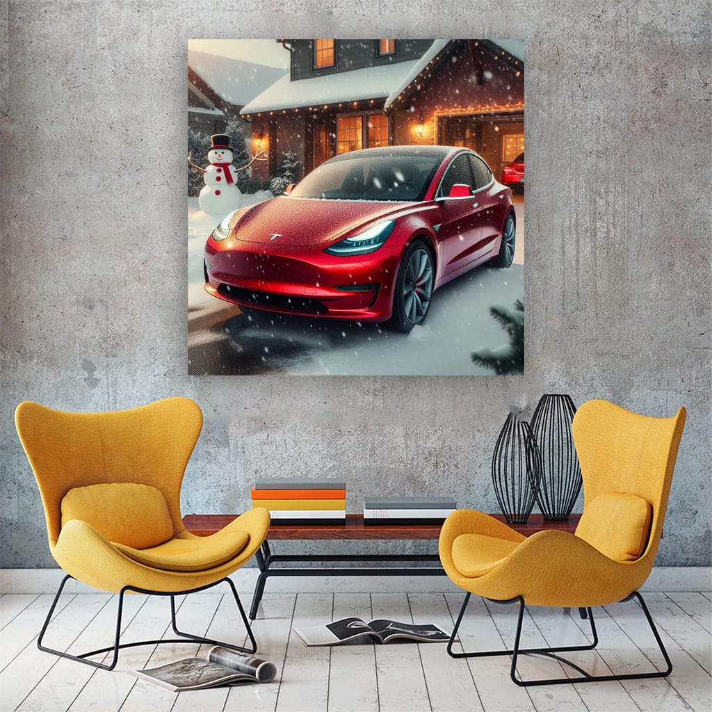 Tesla Model 3 in Winter - Efficient, Sleek, and Powerful