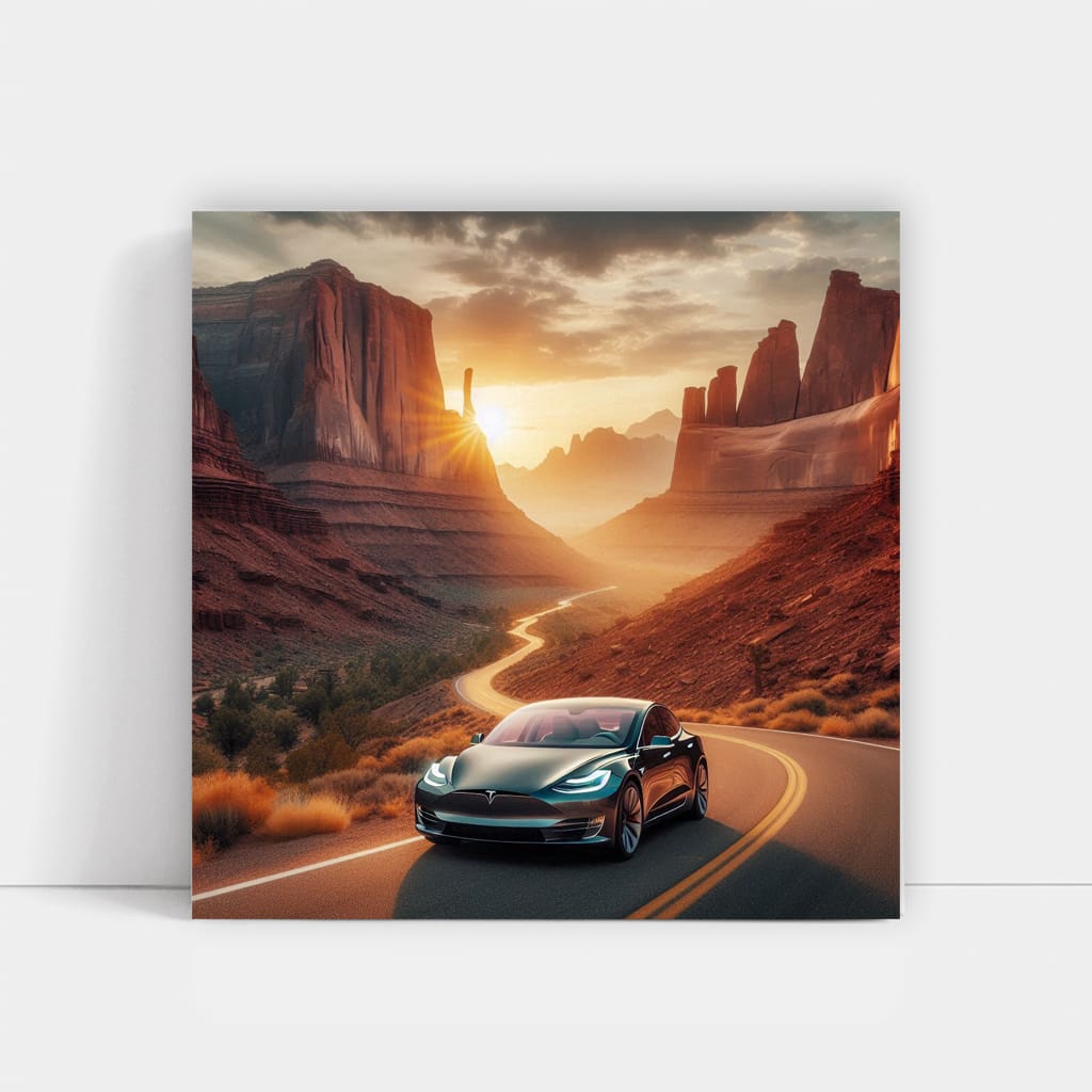 Tesla Model Cany Wall Art