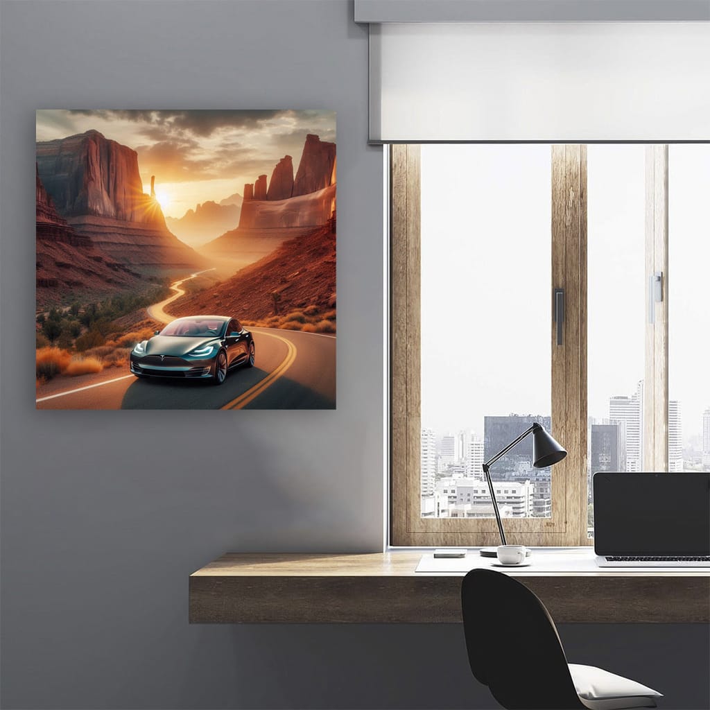 Tesla Model Cany Wall Art