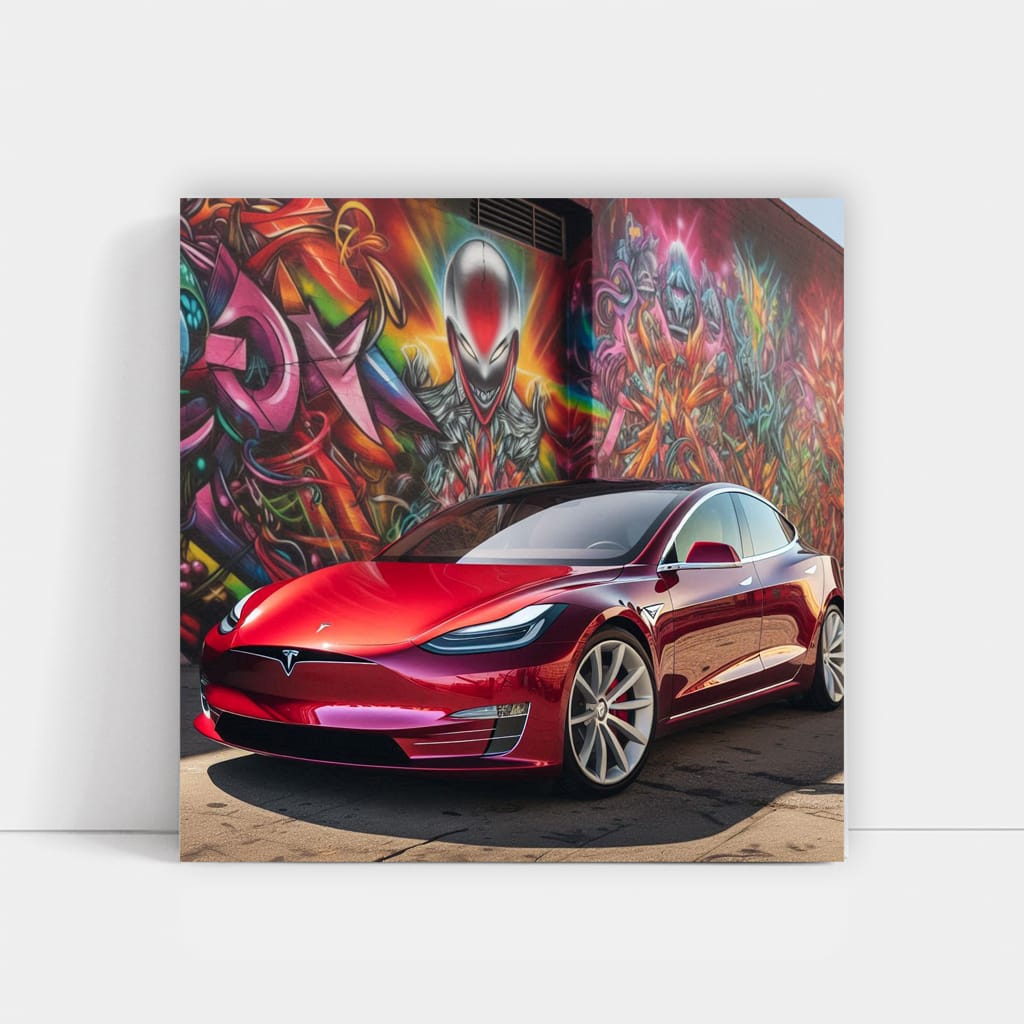 Tesla Model Pai Wall Art