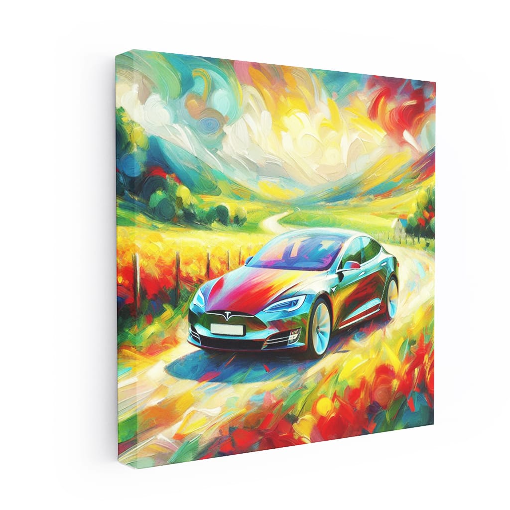 Tesla Model S Impressioni Wall Art