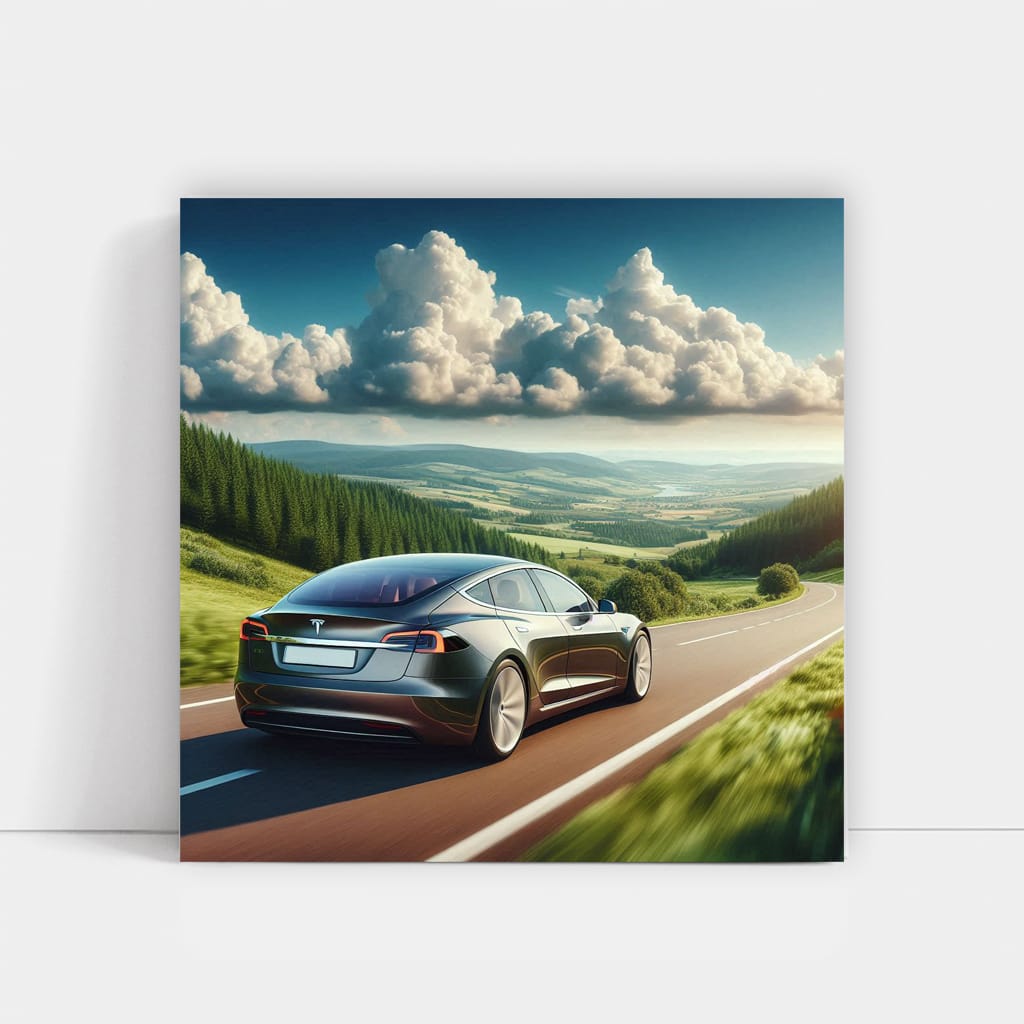 Tesla Model S Ro Wall Art