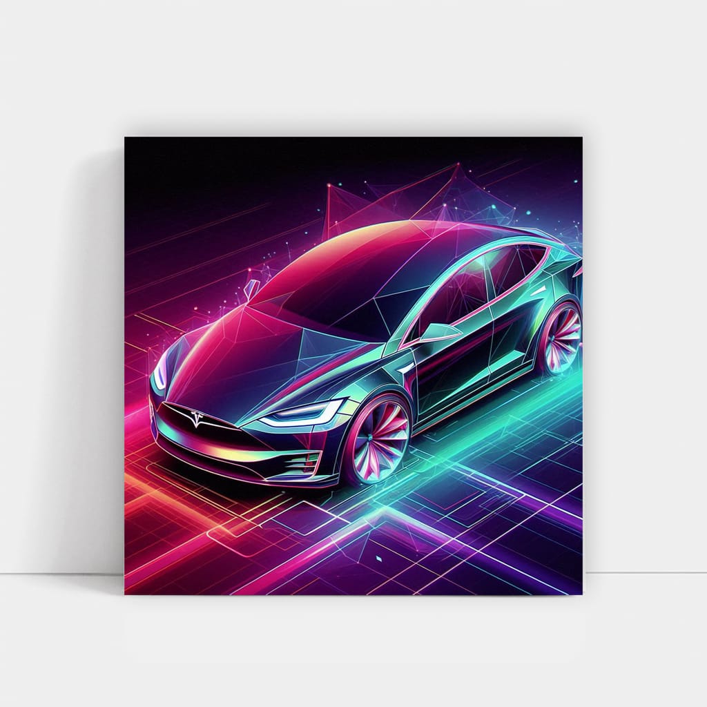 Tesla Model X Abstract - Innovative Electric SUV