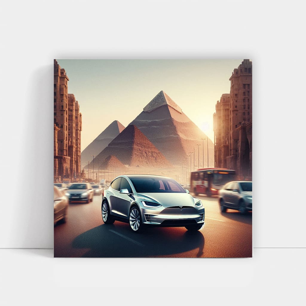 Tesla Model X Egy Wall Art