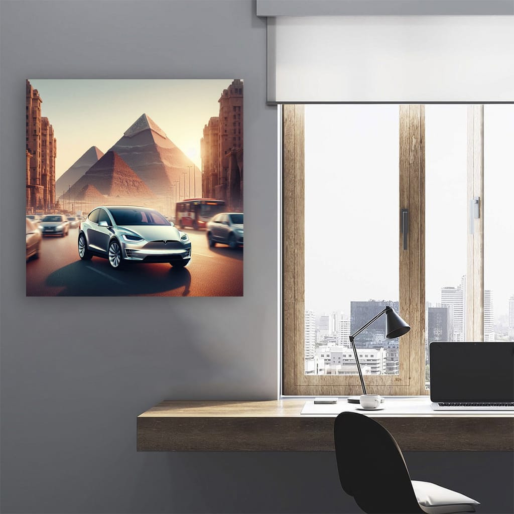 Tesla Model X Egy Wall Art