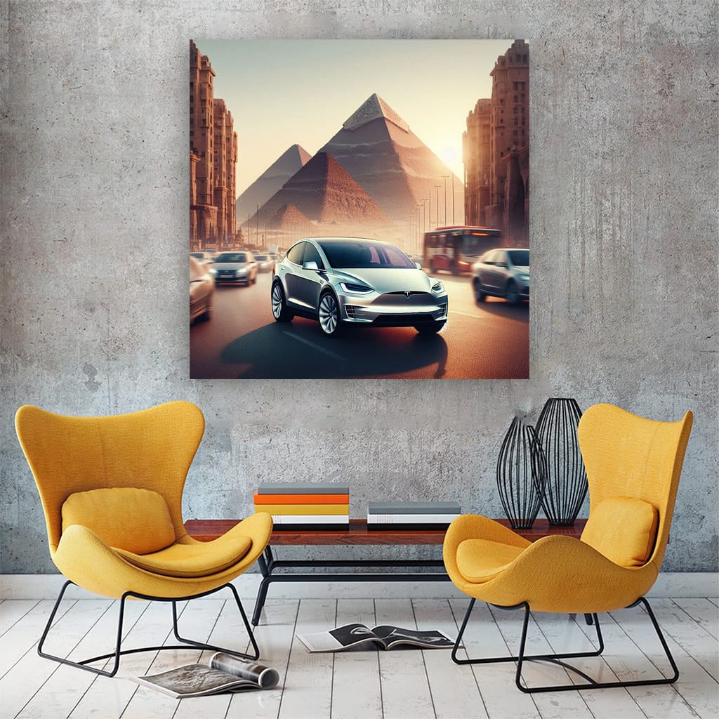 Tesla Model X Egy Wall Art