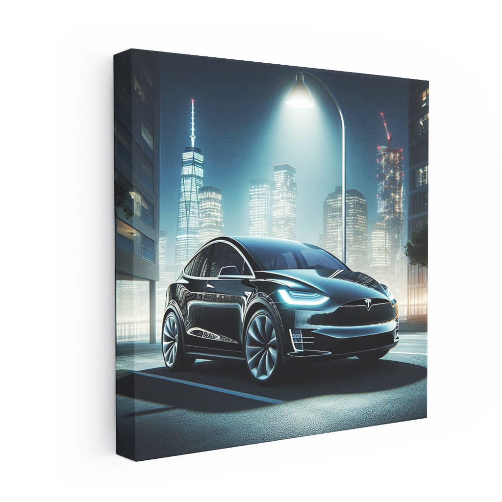 Tesla Model X Nig Wall Art