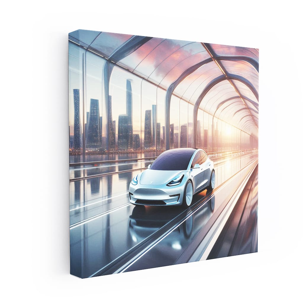 Tesla Model Y Brid Wall Art