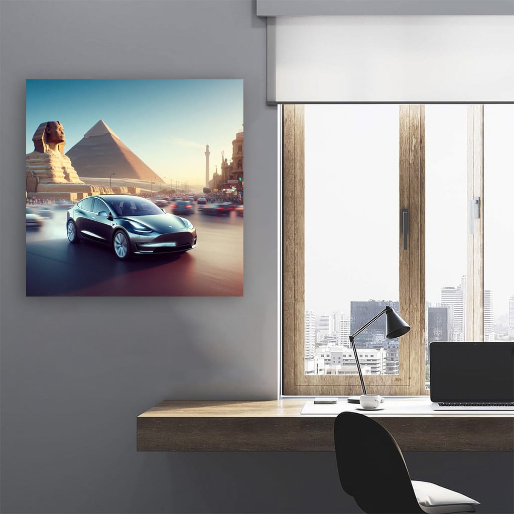 Tesla Model Y Egy Wall Art