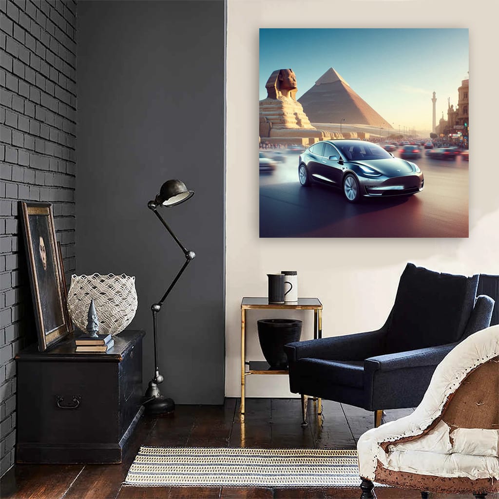 Tesla Model Y Egy Wall Art