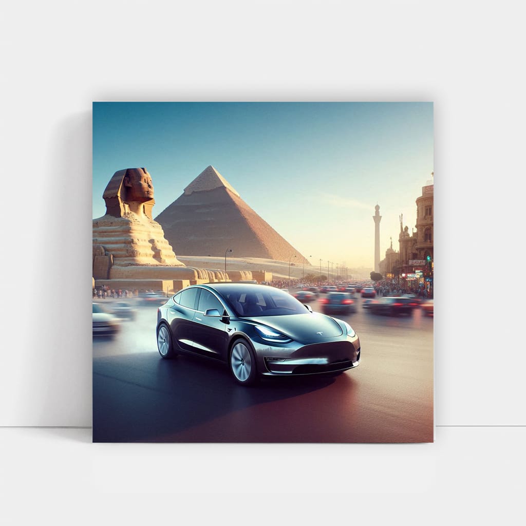 Tesla Model Y Egy Wall Art