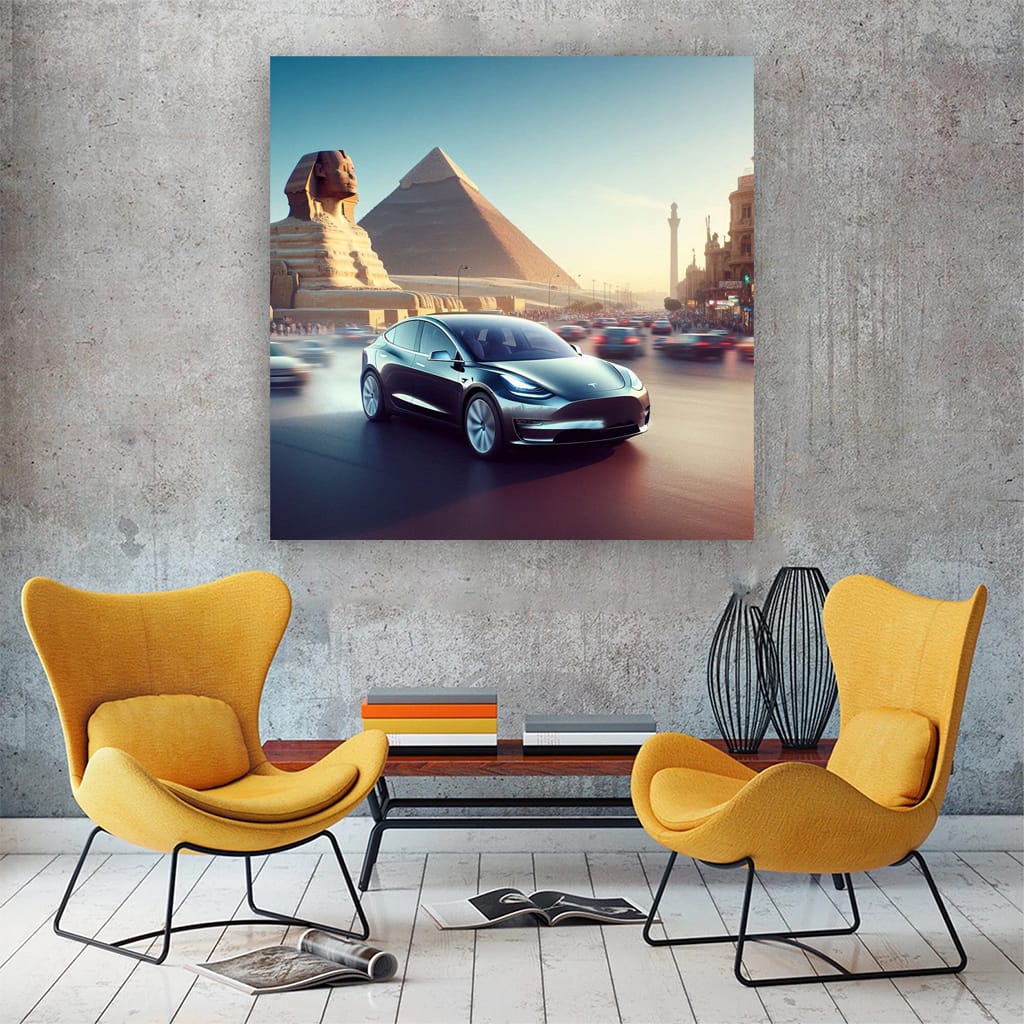 Tesla Model Y Egy Wall Art