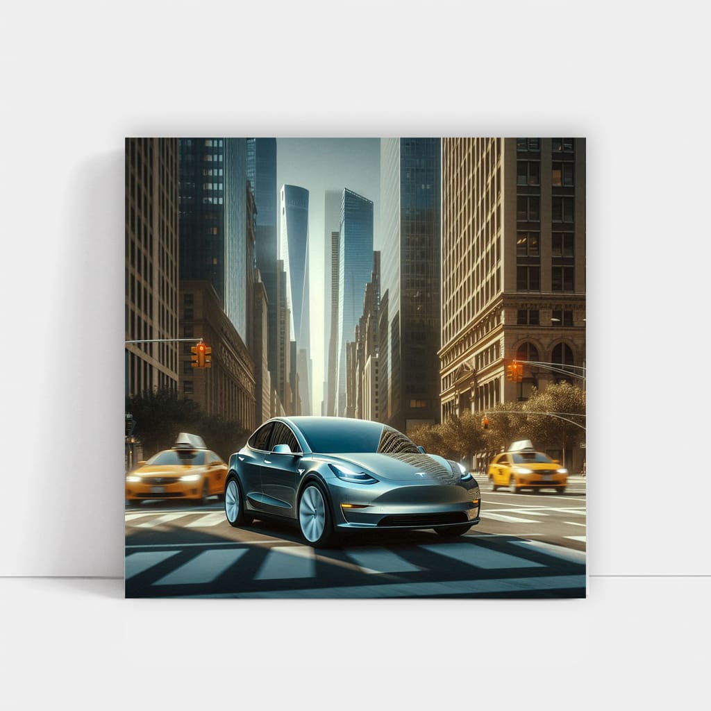 Tesla Model Y New Yo Wall Art