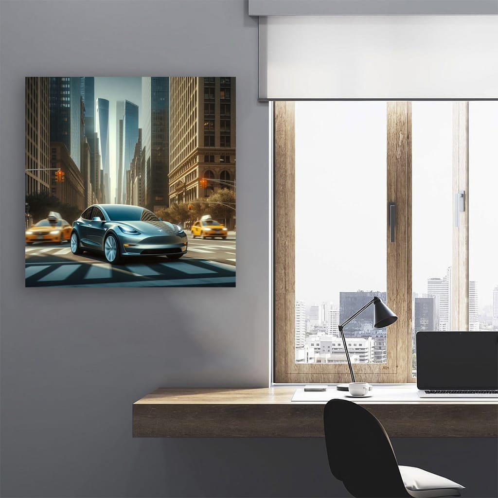 Tesla Model Y New Yo Wall Art