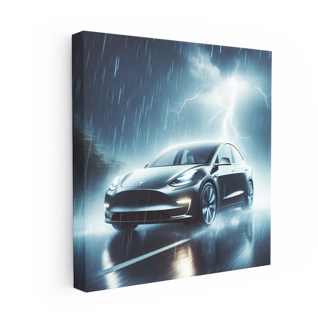 Tesla Model Y Thundersto Wall Art