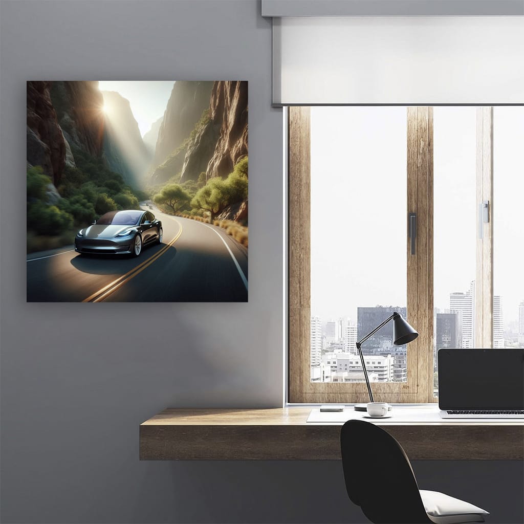 Tesla Mountai Wall Art