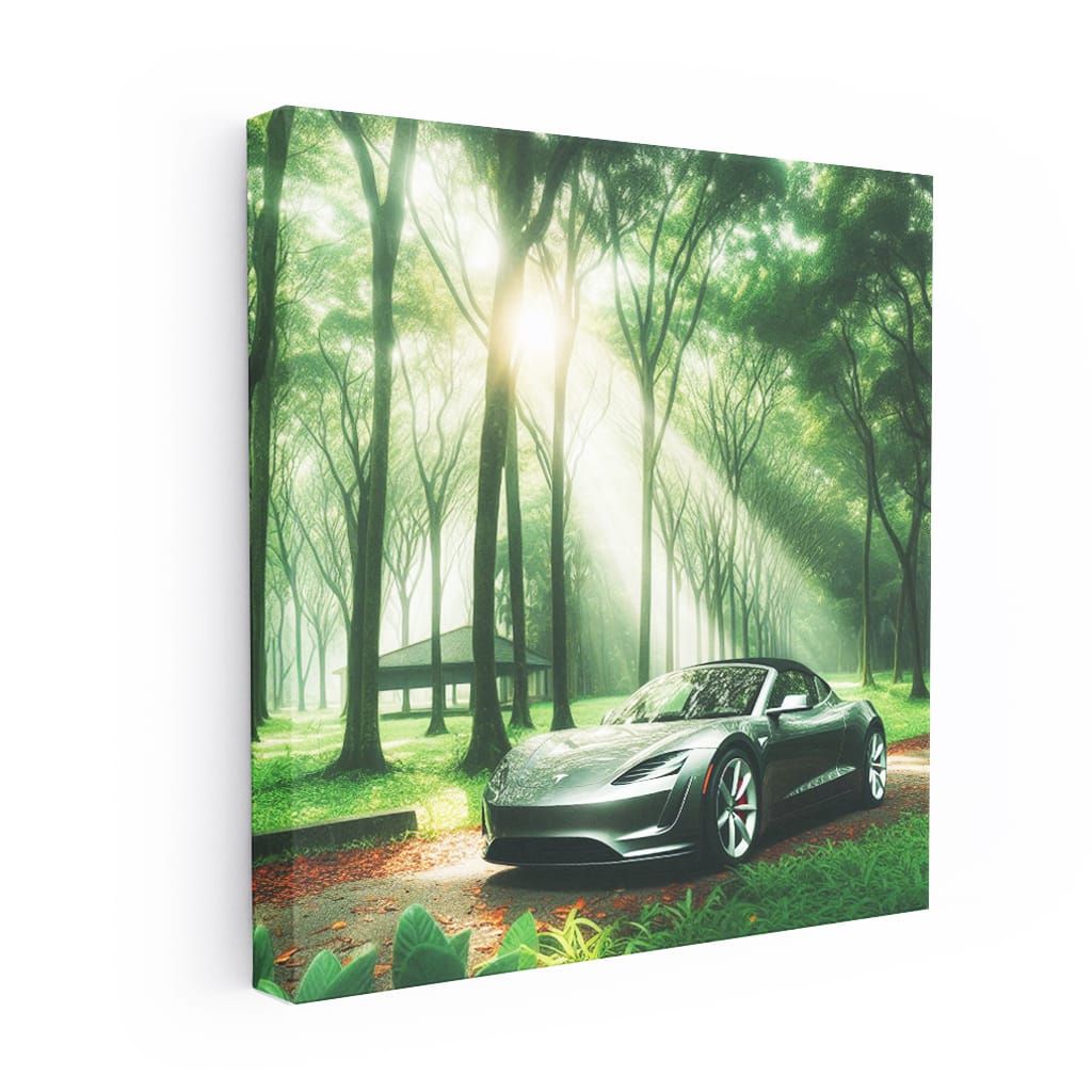 Tesla Roadster Natu Wall Art