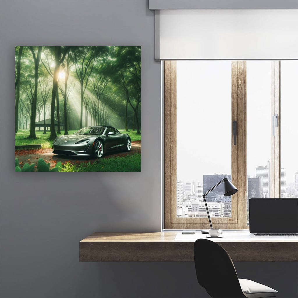 Tesla Roadster Natu Wall Art