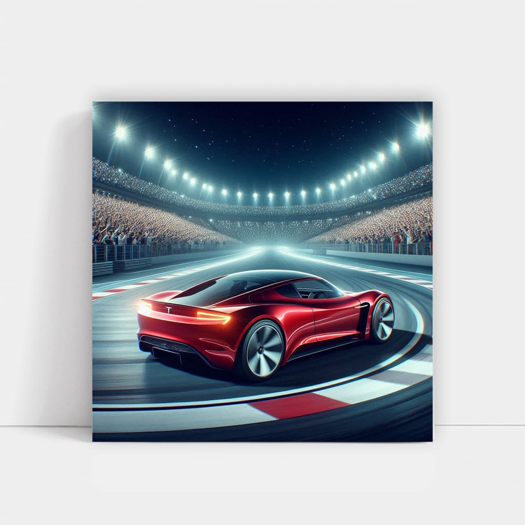 Tesla Roadster Racing at Ring - Speed and Innovation