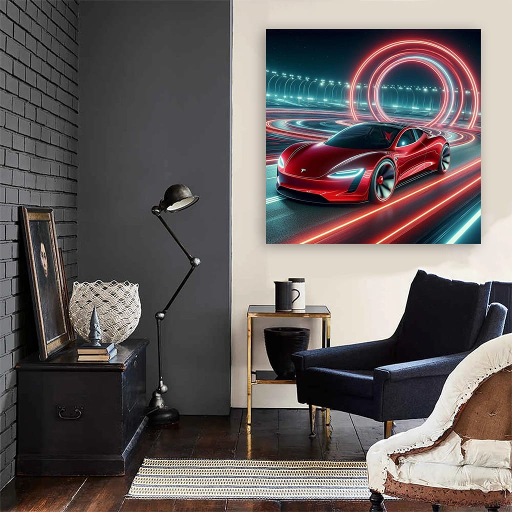 Tesla Roadster Racing at Ring - Speed and Innovation