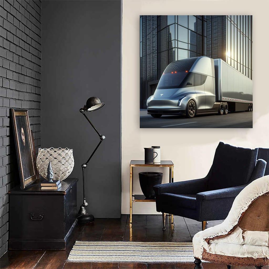 Tesla Semi Construction - Futuristic and Efficient
