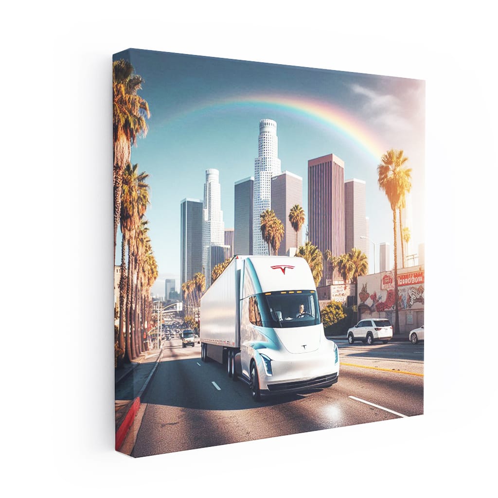 Tesla Semi Los Angel Wall Art