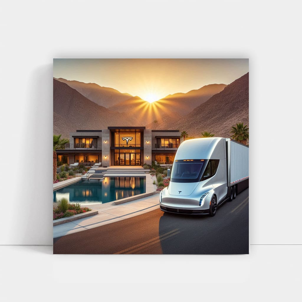 Tesla Semi Luxury Li Wall Art