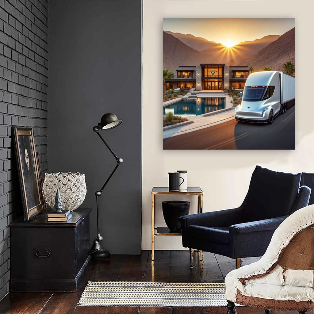 Tesla Semi Luxury Li Wall Art