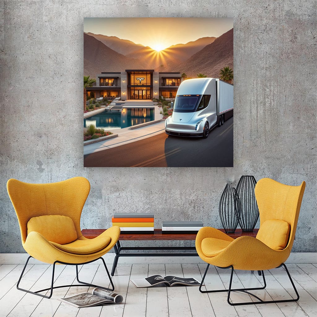 Tesla Semi Luxury Li Wall Art