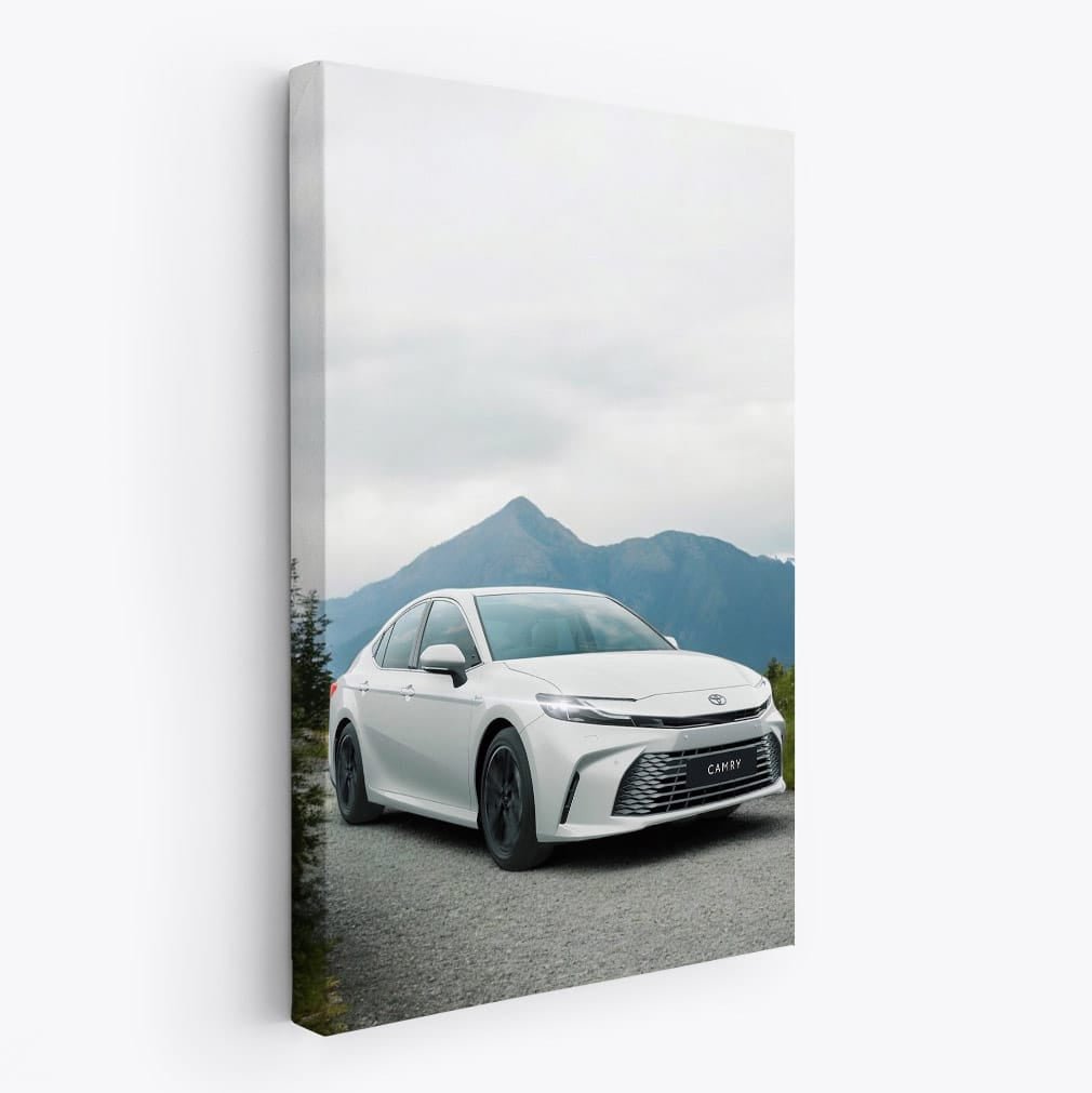 Toyota Camry 2025 on Gravel Path, Majestic Mountain View - Reliable Elegance - EnjoyStore